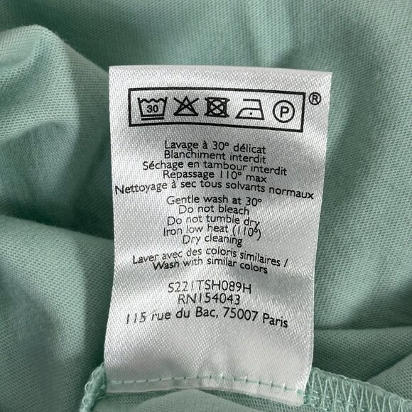 Sezane Conrad T-Shirt Pastel Green - Picture 9 of 10